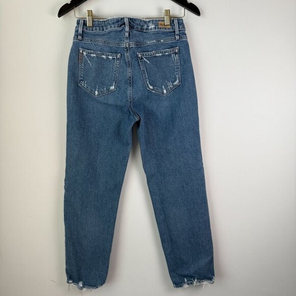 Paige Jeans Straight Leg Womens Noella Distressed Cropped Size 26 - Picture 5 of 6